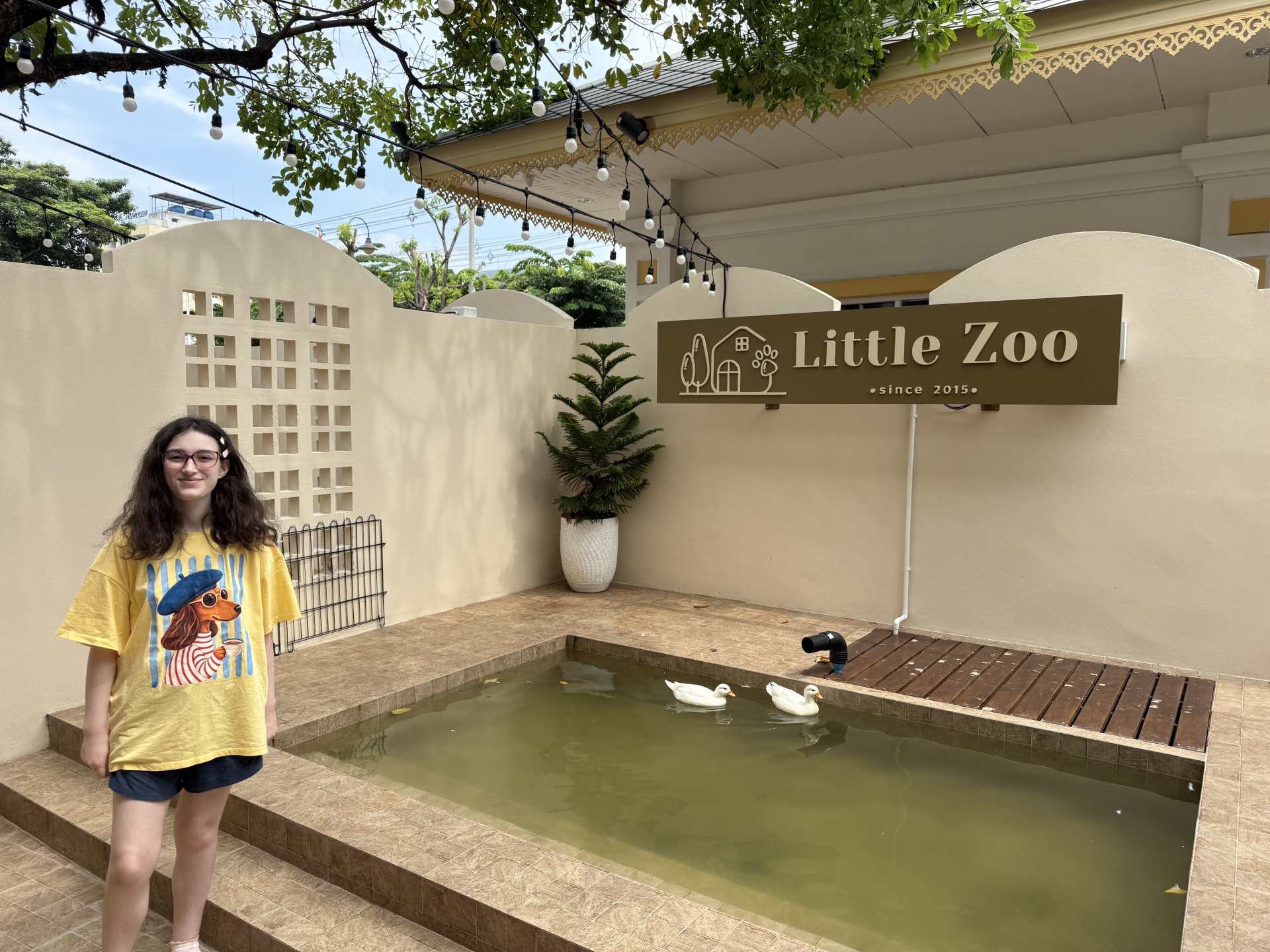 Liesl with sign